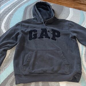 GAP Charcoal Hoodie with Black Logo
